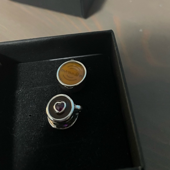 2 sterling silver coffee charms - Picture 2 of 5